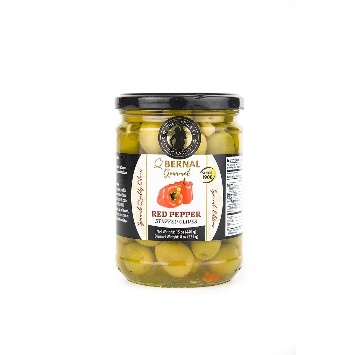 Оливки фаршировані перцем Bernal Pimiento 436г